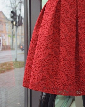 Sukienka koronkowa RED